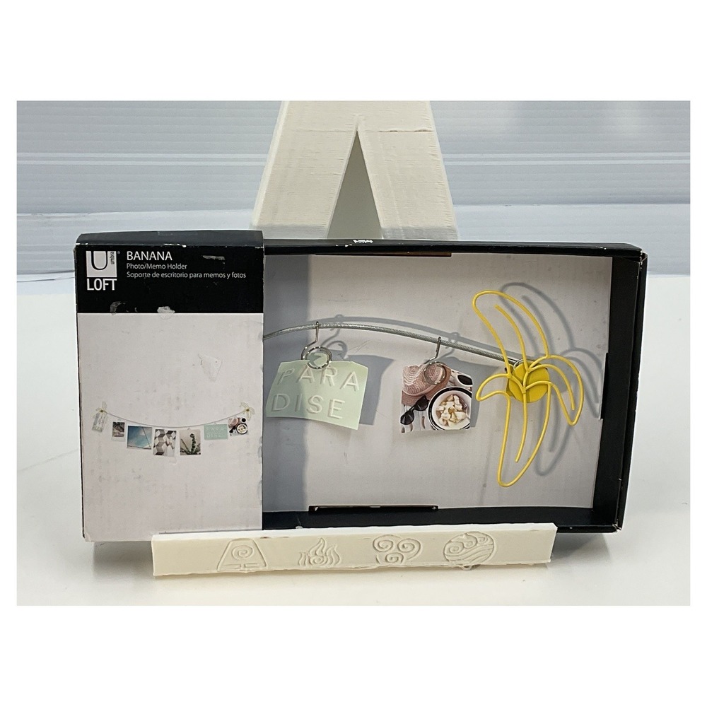 Umbra Loft Banana Photo Memo‎ Holder Modern Yellow New